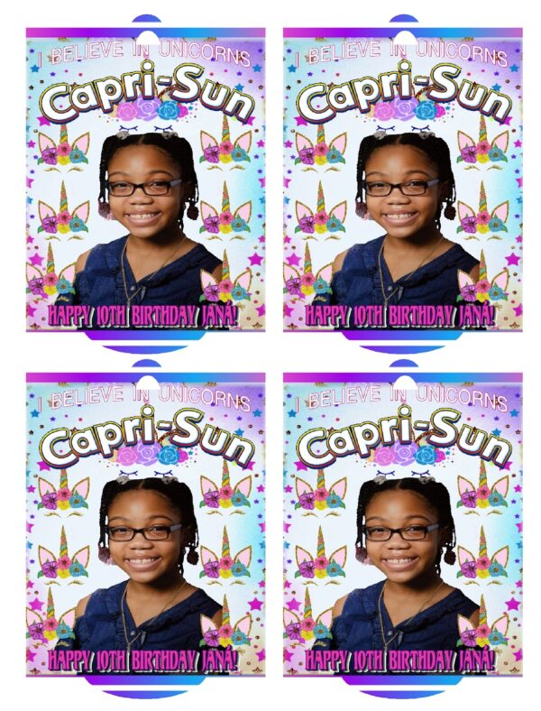 Caprisun Labels Personalized