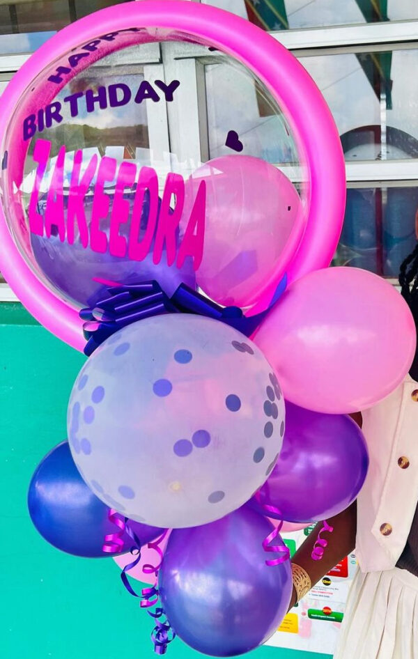 Personalized Bubble Balloon Bouquet