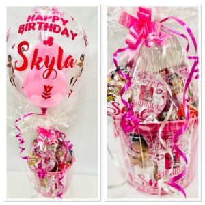 Personalized Bucket/Gift Box With Bubble Balloon