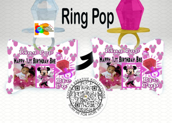 Personalized Ring Pop