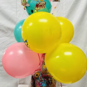 Fully Personalized Bucket/Gift Box - (with Personalized Bubble Balloon Bouquet)