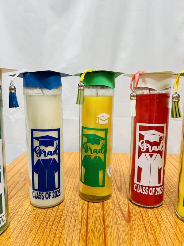 Graduation Themed Candle