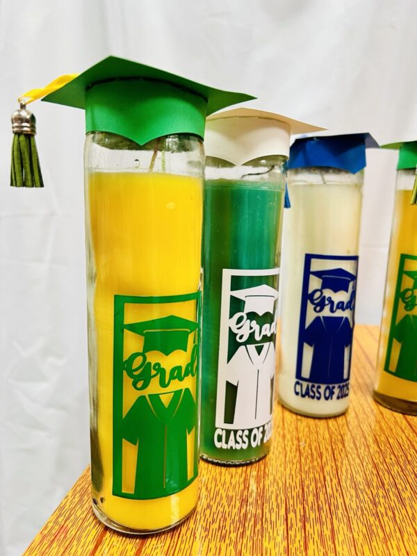 Graduation Themed Candle
