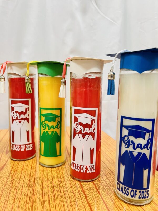 Graduation Themed Candle
