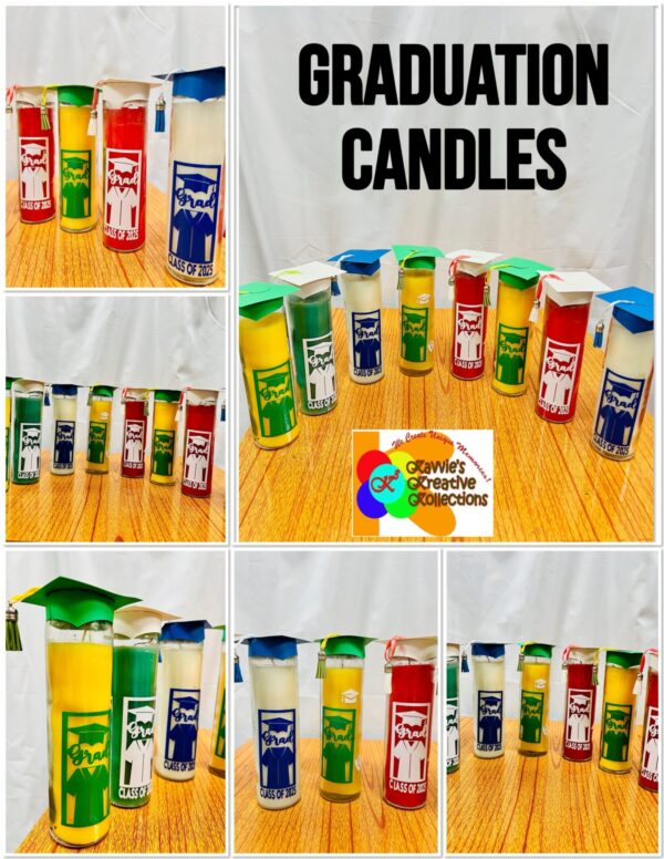 Graduation Themed Candle