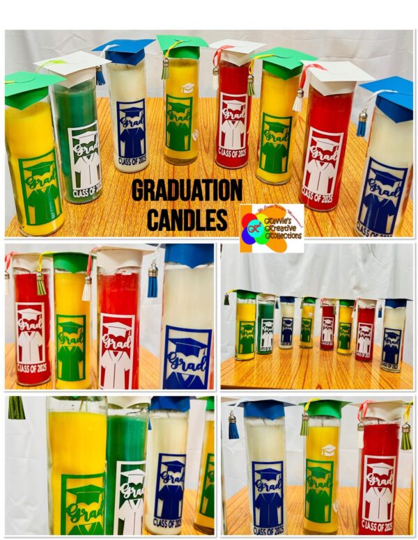 Graduation Themed Candle