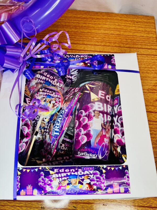 img_3671 Fully Personalized Bucket/Gift Box/Gift Basket - (with Personalized Bubble Balloon)