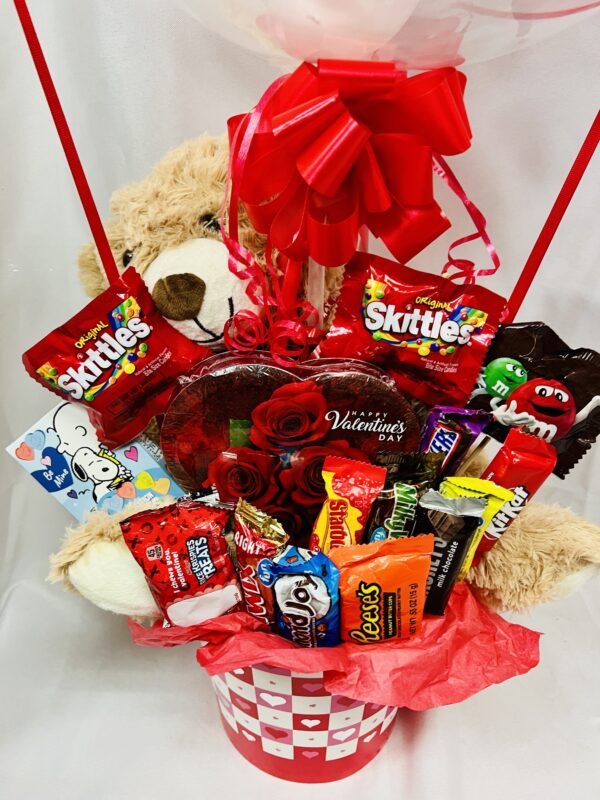 Chocolate Bear Hot Air Balloon Arrangement