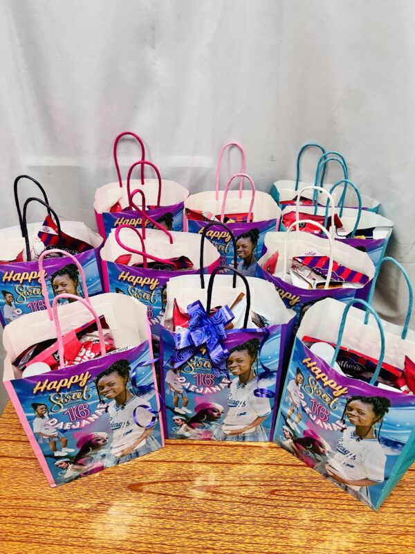 Personalized Party Treat Bag - Gift Bag Filled
