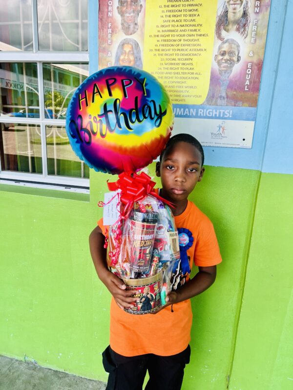 Personalized Bucket/Gift Box/Gift Basket filled with Personalized Acrylic Tumbler -  (with confetti balloon)