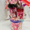 Personalized Bucket/Gift Box/Gift Basket filled with Personalized Acrylic Tumbler -  (with confetti balloon)