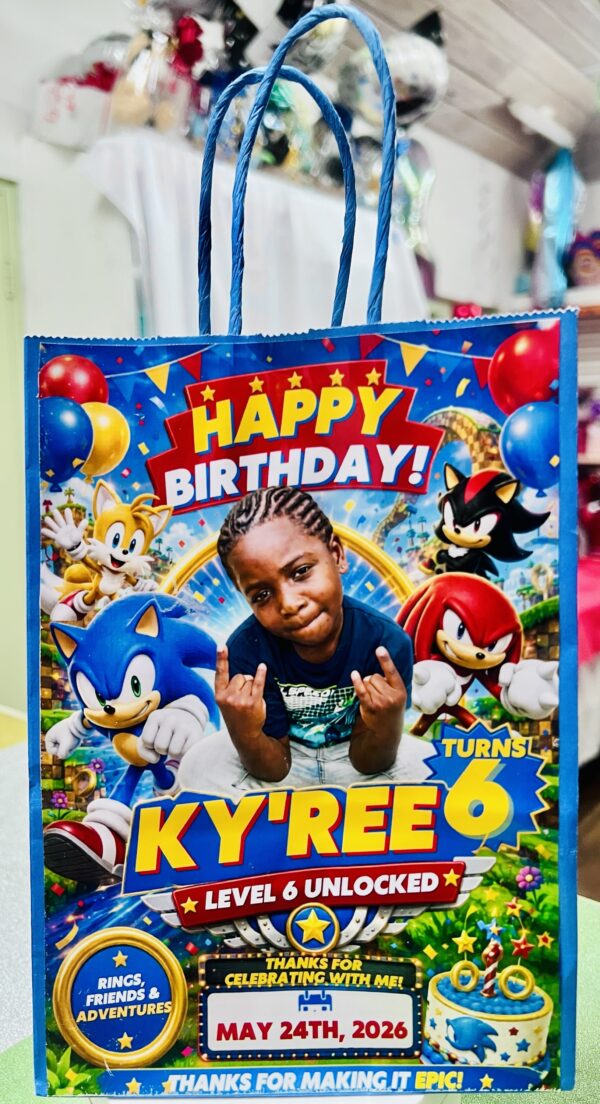 Personalized Party Treat Bag - Gift Bag Empty