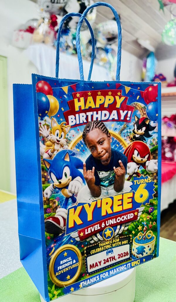 Personalized Party Treat Bag - Gift Bag Empty