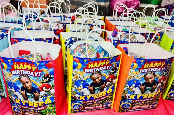 Personalized Party Treat Bag - Gift Bag Filled