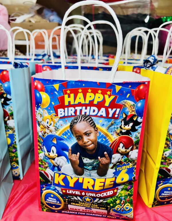 Personalized Party Treat Bag - Gift Bag Empty