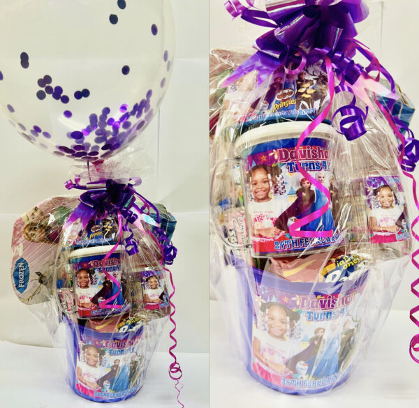 Personalized Bucket/Gift Box filled with Personalized Acrylic Tumbler