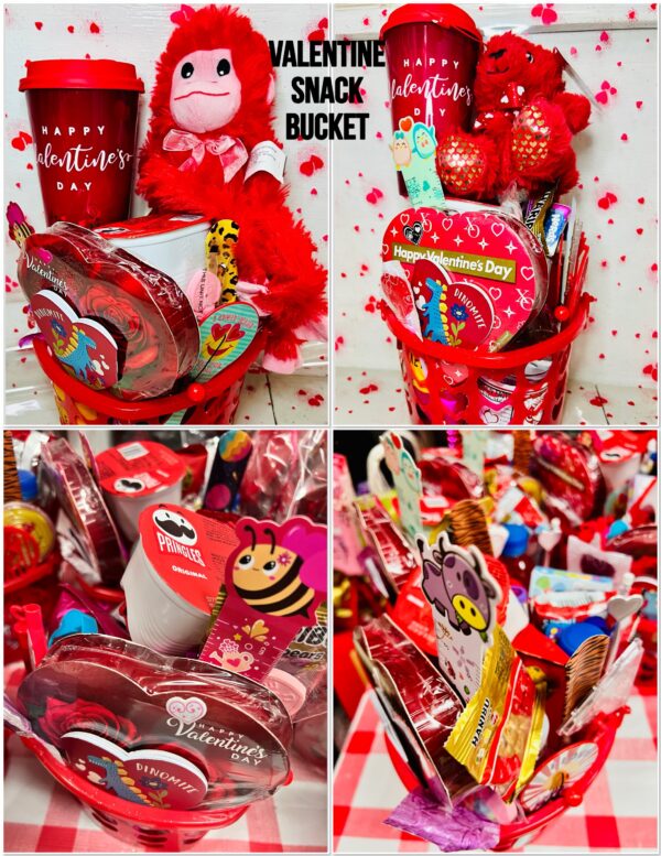 Valentine Snack Bucket for Children