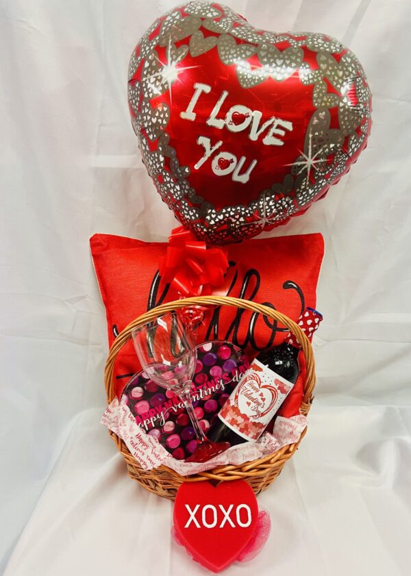 Wine Romance & Relaxation Gift Basket