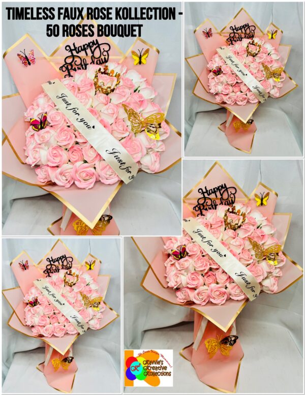 Timeless Faux Rose Kollection Bouquets