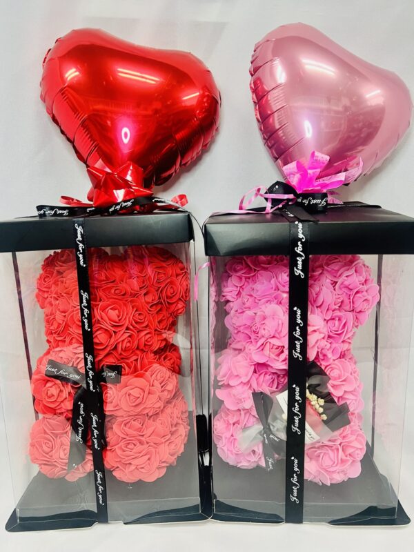 Pink and Red Rose Bear Timeless Rose Bear