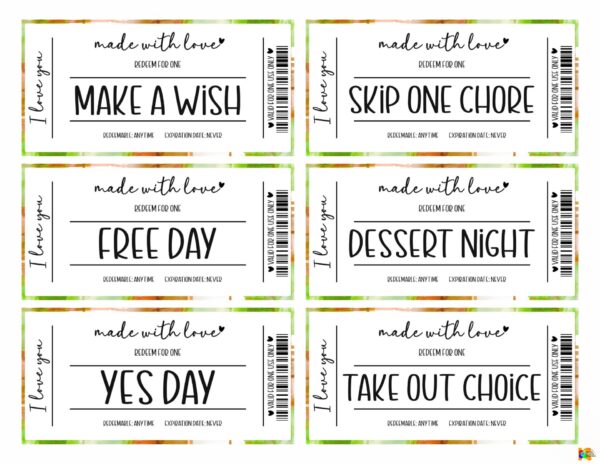Father's Day Coupon Book Free Download