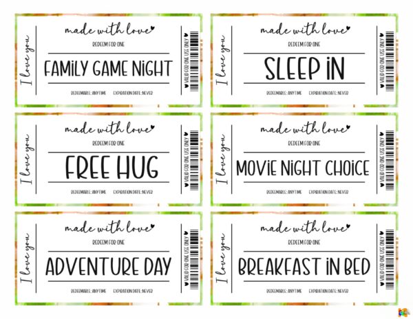 Father's Day Coupon Book Free Download