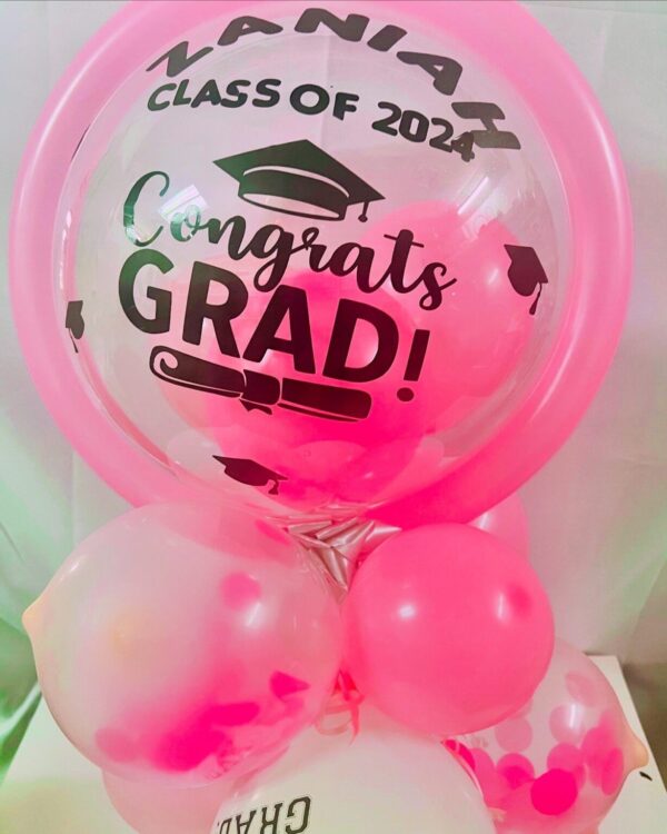 img_0563 Graduation Personalized Bubble Balloon Bouquet