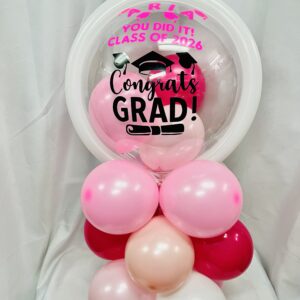 Graduation Personalized Bubble Balloon Bouquet