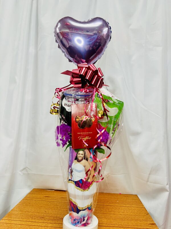 Sip & Style Personalized Self-Care Tumbler Bouquet