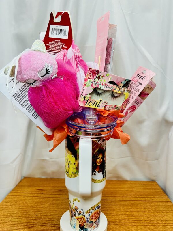 Sip & Style Personalized Self-Care Tumbler Bouquet