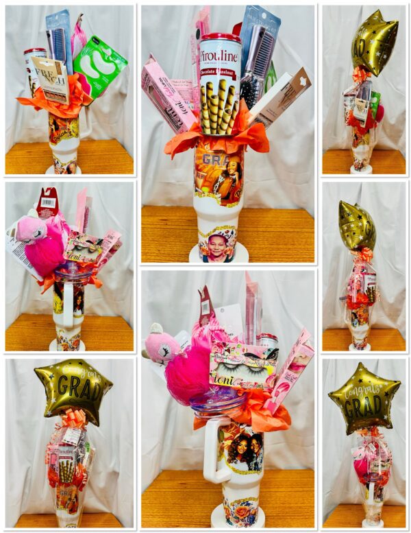 Sip & Style Personalized Self-Care Tumbler Bouquet