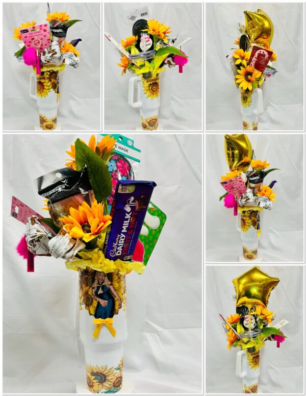 Sip & Style Personalized Self-Care Tumbler Bouquet