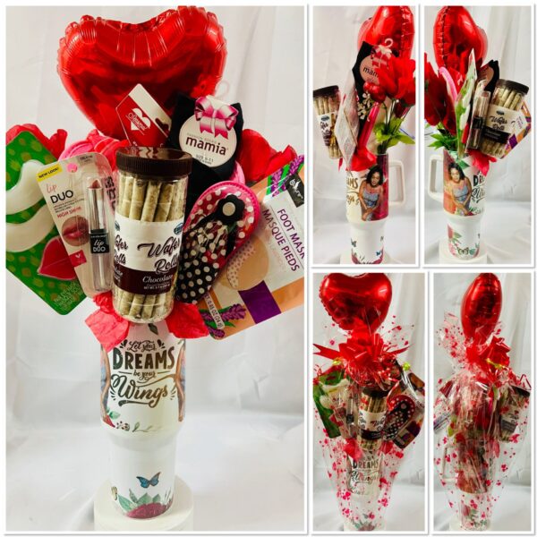 Sip & Style Personalized Self-Care Tumbler Bouquet