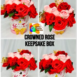 Timeless Floral Kollection – Crowned Rose Keepsake Box