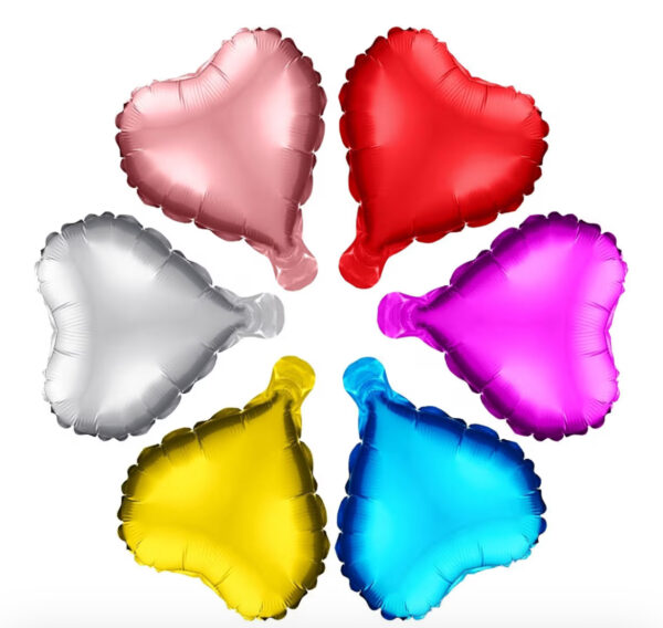 10 inch heart foil plain balloon Plain Foil Balloons Collection