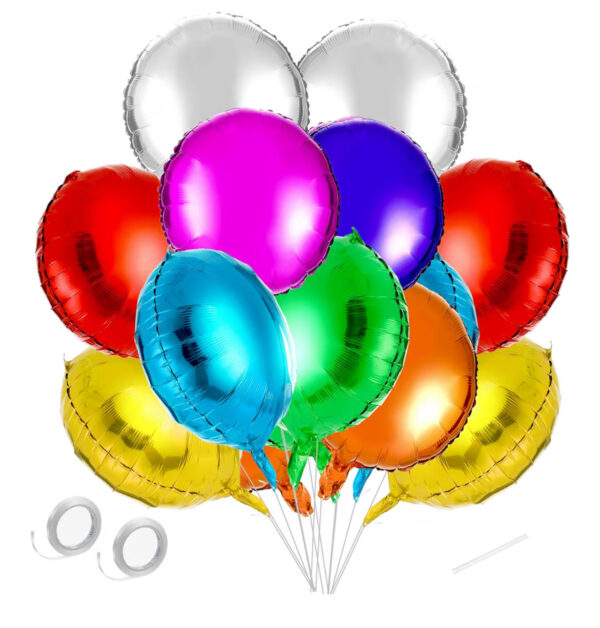 10 inch round foil plain balloon Plain Foil Balloons Collection