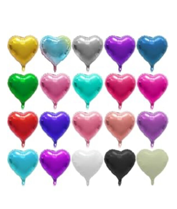18 inch heart foil plain balloon Plain Foil Balloons Collection