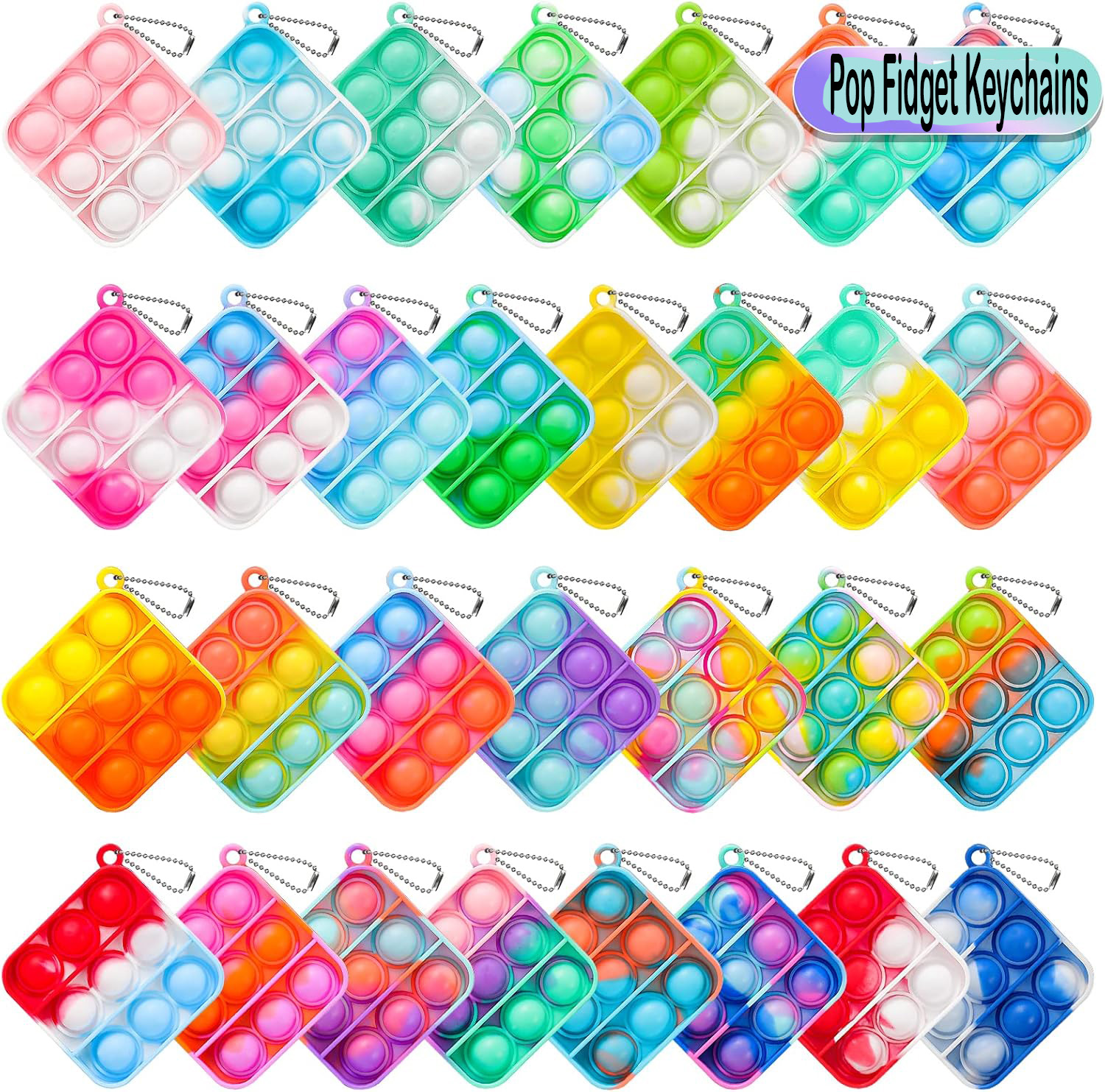 Pop Fidget Keychain