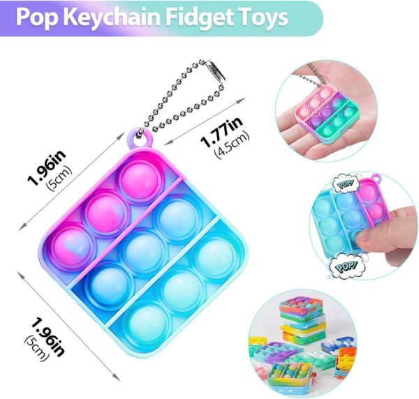 Pop Keychain3 Pop Fidget Keychains