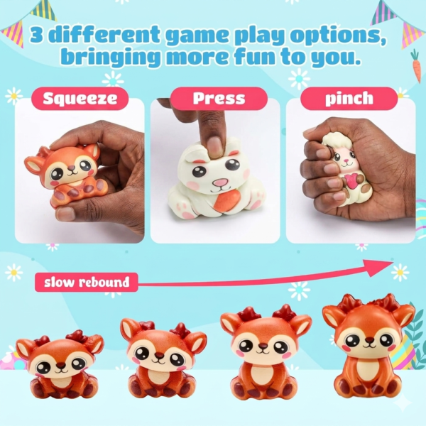 Prefilled Easter Eggs with Squishy Animal Toys Prefilled Easter Eggs