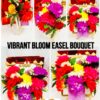 Vibrant Bloom Easel Bouquet