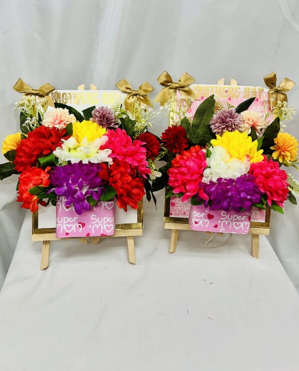 Vibrant Bloom Easel Bouquet