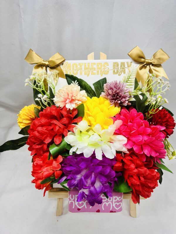 Vibrant Bloom Easel Bouquet