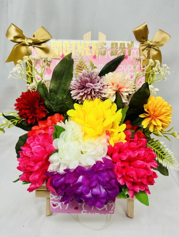 Vibrant Bloom Easel Bouquet