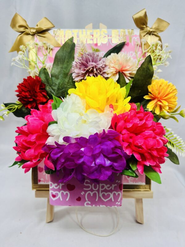 Vibrant Bloom Easel Bouquet