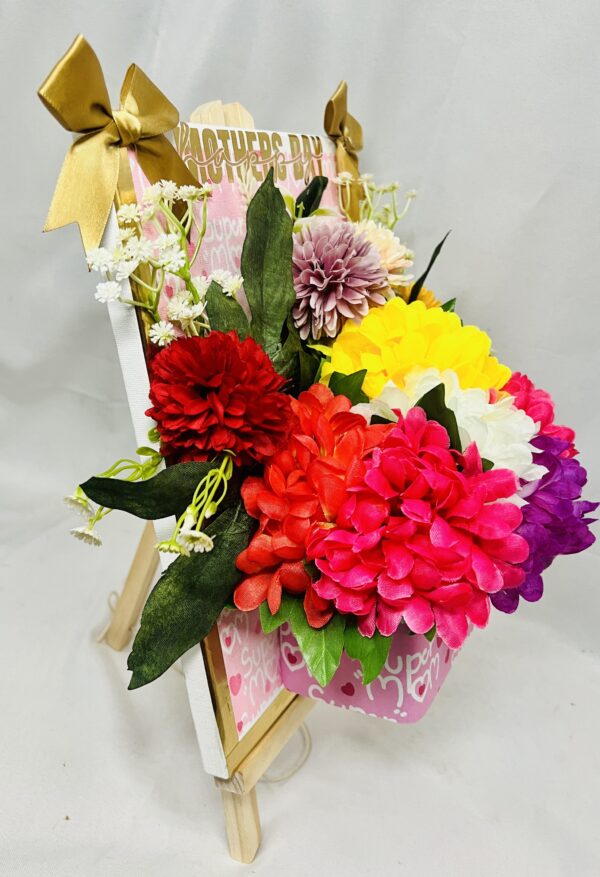 Vibrant Bloom Easel Bouquet