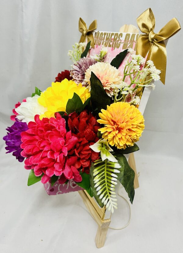 Vibrant Bloom Easel Bouquet