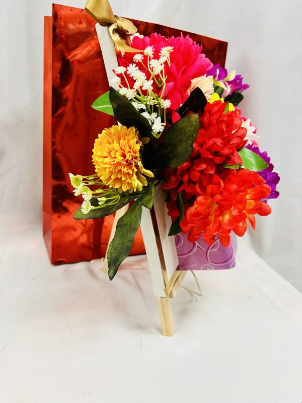 img_8334 Vibrant Bloom Easel Bouquet
