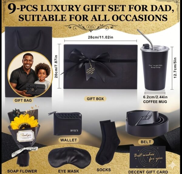 The Premium Gentleman’s 9-Piece Multi-Occasion Gift Set