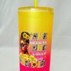 Motivational Gradient Tumbler with Straw